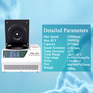 TGL-23 23000rpm Grande Capacidade <span class=keywords><strong>Volume</strong></span> Alta Velocidade Refrigerado Temperatura Control Lab Laboratório Centrífuga 500ml - Product Image 6