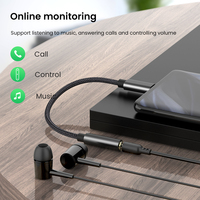 Adaptateur de câble audio USB C vers prise jack 3,5 mm EONLINE, câble pour écouteurs, prise jack 3,5 mm pour Huawei P20 Xiaomi Mi 10