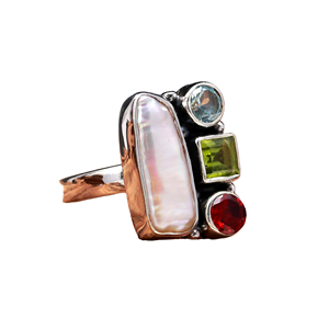 Party Wear 925 Sterling Silver Gold Plated Jewelry <b>Green</b> onyx Gemstone Women Wear Classic <b>Ring</b> - Product Image 1