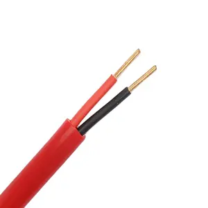 UL CUL Terdaftar Kabel Sistem Alarm Kebakaran FPLR 2C 18AWG 1.0mm2 Konduktor Tembaga Padat Tanpa Pelindung Jaket PVC Merah