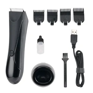 PRITECH 새로운 디자인 헤어 클리퍼 전기 충전식 헤어 머신 컷 전기 헤어 클리퍼 USB LCD 디스플레이 스테인레스 스틸