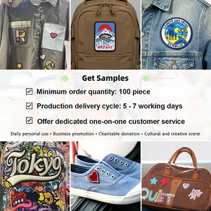 Parches Bordados Personalizados de Alta Calidad con Logotipo y <span class=keywords><strong>Texto</strong></span>, para Coser o Planchar en Ropa, Parches Personalizados para Gorras - Product Image 5