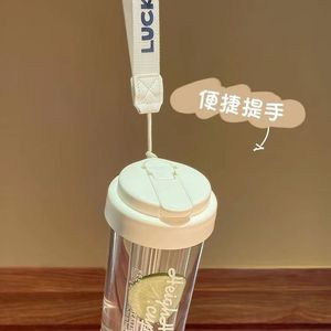 Flower <b>Tea</b> Cup Plastic Water Bottle With <b>Tea</b> <b>Infuser</b> Large Capacity Student Portable Cup For Back To School Eco Friendly - Product Image 3