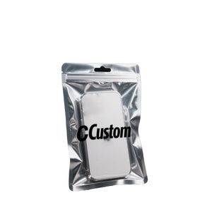 Custom Printed Aluminium Foil 3C Phone Case Product <b>Zip</b> <b>Lock</b> Three Side Seal Pouch Mylar Packaging <b>Bags</b> - Product Image 2