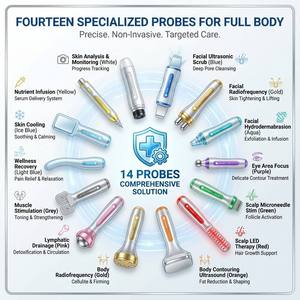 Appareil professionnel 14 en 1 pour soins hydro-faciaux, machine de peeling aquatique, appareil de rajeunissement de la peau pour le visage, le cuir chevelu et le corps, usage professionnel en salon - Product Image 4