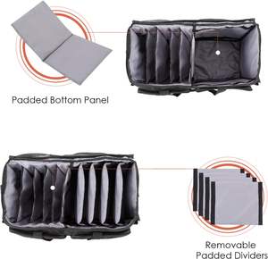 Bolsa para Equipo de DJ, Accesorios para Músicos, Organizador de Cables, Bolsa de Transporte con Base Acolchada Desmontable - Product Image 6