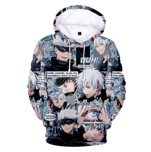 Felpa con cappuccio personalizzata in cotone organico per donna e uomo stile Anime <span class=keywords><strong>Y2K</strong></span> felpe leggere alla moda invernale per bambino - Product Image 6