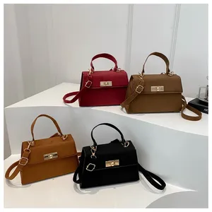 Sacs à main de luxe en cuir PU pour femmes, collection printemps 2025, nouveaux sacs à bandoulière carrés tendance pour dames, portables - Product Image 2