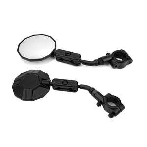 Rétroviseur de moto à tête sphérique en acier inoxydable, réglable multi-angles, universel, pièces de rechange pour moto - Product Image 1