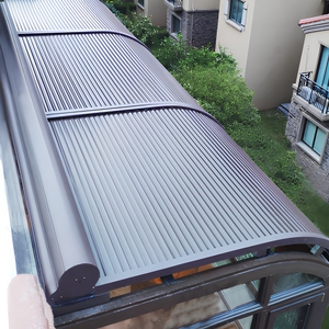 Auvent rétractable motorisé en alliage d'aluminium avec télécommande personnalisée, isolation thermique, protection solaire pour terrasse extérieure - Product Image 5