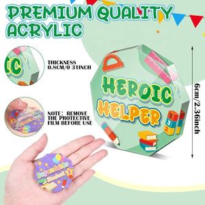 30 trophées de remise de diplôme modernes en acrylique transparent, plaques inspirantes, cadeaux légers pour enfants, étudiants, fournitures de classe - Product Image 2