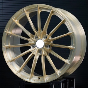 Roues forgées concaves profondes en or brossé DJJ Custom P103SC de 17 à 23 pouces pour BMW M3 Porsche 911 Tesla 3 <span class=keywords><strong>Camaro</strong></span> ZL1 Audi RS6 AMG <span class=keywords><strong>GT</strong></span> - Product Image 1