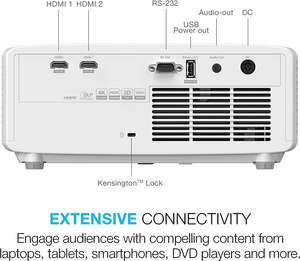 Projecteur de cinéma maison <span class=keywords><strong>Optoma</strong></span> HZ40HDR 1080 "DMD 0.65 Lumens 1.3x Zoom optique HD vidéo Smart 5000 P Laser <span class=keywords><strong>Mini</strong></span> 3D pour - Product Image 5