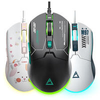 Ratón para Juegos con Cable, Ergonómico, Ligero, con Interfaz USB, LED Óptico, Sublimación de Calor, Modelo Personal, para Mano Derecha, para Portátil