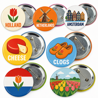Badges en métal personnalisés en gros avec logo imprimé, badges en étain pour usage professionnel ou personnel, fabriqués en usine OEM