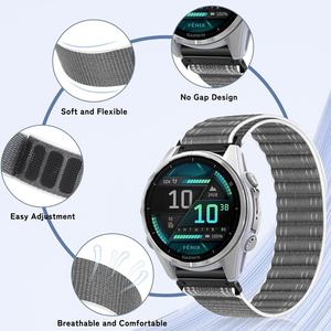 Blissbands 20mm QuickFit นาฬิกาไนล่อนเข้ากันได้กับ Fenix 8 AMOLED 43mm/7S pro/ 7s/<span class=keywords><strong>6S</strong></span> pro/ <span class=keywords><strong>6s</strong></span>/5S/5S PLUS เปลี่ยนหยัก - Product Image 2