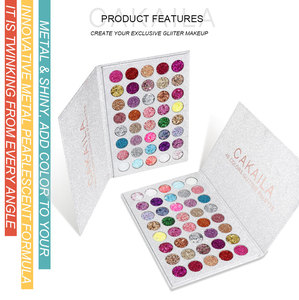 Palette de fards à paupières scintillants imperméables et longue tenue, adaptée aux femmes pour une utilisation sur scène - Product Image 2