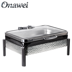 Onawei - Juego de Recipientes para Calentar Comida, Color Negro, de Lujo, para Buffet, Bodas, Fiestas, Servicio de <span class=keywords><strong>Catering</strong></span> - Product Image 4