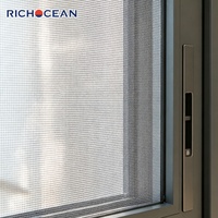Ventanas Panorámicas de Aluminio Residenciales RICHOCEAN, Ventanas Fijas de Vidrio Grande de Piso a Techo, Acristalamiento Insonorizado