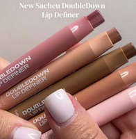 Crayon à lèvres double embout haute pigmentation, waterproof, anti-transfert, fini mat, personnalisable avec logo