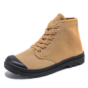 Botas de senderismo y trekking de caña alta de una pieza para hombre 2026, zapatillas casuales de lona para exteriores - Product Image 5