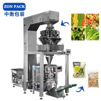 Automatische salade multihead weegschaal microgroenten groenteverpakkingsmachine voor het vullen van clamshell dozen