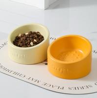 Bol en céramique pour chat, bol pour chien à pieds hauts en diagonale, protection de la colonne cervicale, distributeur de nourriture pour animaux de compagnie