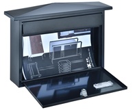 Boîtes aux lettres murales en acier thermolaqué imperméable pour extérieur, avec serrure à clé, pour usage commercial, pour les boutiques de commerce électronique