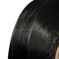Hilo de Filamento PP Teñido en Fábrica, Negro, Anti-UV, 24F-144F, 450D-1260D, Económico y de Alto Rendimiento, 100% Polipropileno