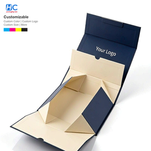Boîte cadeau de luxe pliable pour cosmétiques, emballage secondaire, boîte rigide à plat pour comptoir de vente au détail, gain de place, professionnelle - Product Image 2