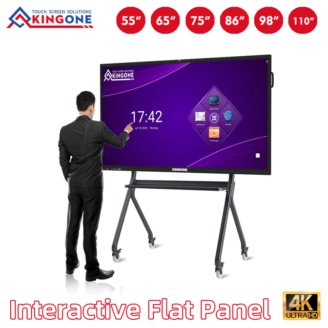 China 75 86 Inch Interactive Flat Panel Digital Whiteboard Smart Board 4K UHD Display Classroom Interactive Board