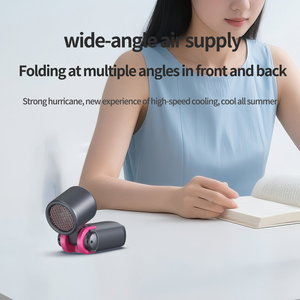 Hxtc88 Electric Portable Wearable Lash Ice Cooling <strong>Cooler</strong> Handheld Desk Folding Mini Fan With Refrigeration And Lanyard Function - Product Image 5