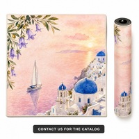 Tapis de souris pliable de haute qualité en caoutchouc naturel de 31,5 pouces avec bords cousus, tapis de mahjong pour le mahjong américain