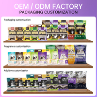OEM ODM Litière pour chat en bentonite concassée, à base de roche volcanique brute et de minerai brisé, avec désodorisation efficace, faible poussière et agglomérante