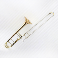 High Quality Professional Trombone Gold Brass Body Lacquer Finish Chinese Trombone