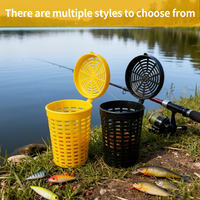 Boîte à appâts et piège à crabe en plastique étanche pour truite et carpe-Accessoires de pêche