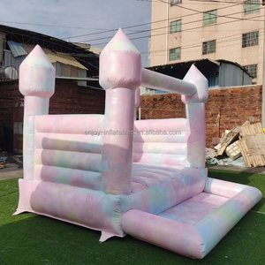 Moon Bounce inflable con tobogán de agua combinación de trampolín con tobogán y piscina Ocean Ball Pool trampolín puentes para la venta - Product Image 6