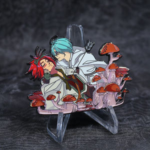 Commercio all'ingrosso di alta qualità carino personalizzato perla trasparente smalto duro metallo placcato oro zinco/ottone per - Product Image 4