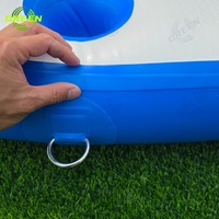Fauteuil flottant gonflable vert pour adultes, hamac aquatique portable avec fond en maille et coussin d'air, canapé aquatique