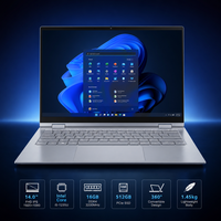 Ordinateur portable OEM 14,1 pouces avec écran tactile IPS, Windows 10/11, 8 Go/16 Go de RAM, 256/512 Go de SSD, écran 1920*1200 16:09, pour la maison et les étudiants, nouveau modèle