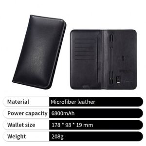 Cargador Portátil Inalámbrico de Cuero con Precio de Fábrica, Power Bank para Empresas - Product Image 3