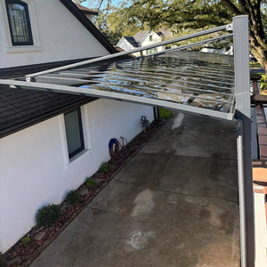 Toldo de aluminio <span class=keywords><strong>para</strong></span> exteriores, pérgola <span class=keywords><strong>para</strong></span> cochera, <span class=keywords><strong>para</strong></span> Villa, comunidad, estacionamiento, Pabellón, serie - Product Image 5