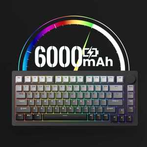 Teclado <span class=keywords><strong>Akko</strong></span> MonsGeek M1W <span class=keywords><strong>V3</strong></span> de 82 Teclas, 75%, Tri-Modo, Aluminio, Gasket, Hot Swappable, RGB, 6000mAh, con Perilla, para Juegos de PC - Product Image 5