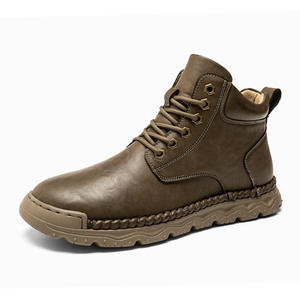 L'usine propose la vente en gros de bottes de neige western en cuir véritable, fabriquées à la main, qui sont chaudes, confortables et respirantes. - Product Image 5