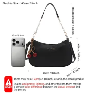 <span class=keywords><strong>Borsa</strong></span> <span class=keywords><strong>a</strong></span> <span class=keywords><strong>Tracolla</strong></span> da Donna alla Moda in Pelle PU Impermeabile con Cerniera <span class=keywords><strong>e</strong></span> Ciondolo <span class=keywords><strong>a</strong></span> Ciliegia, <span class=keywords><strong>Tracolla</strong></span> <span class=keywords><strong>a</strong></span> Catena, Borse <span class=keywords><strong>a</strong></span> <span class=keywords><strong>Mano</strong></span> da Donna - Product Image 6