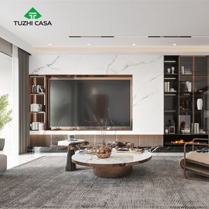 TUZHI CASA ferme flottant 55 pouces <span class=keywords><strong>tv</strong></span> foyer <span class=keywords><strong>tv</strong></span> meuble <span class=keywords><strong>tv</strong></span> avec cheminée <span class=keywords><strong>barre</strong></span> <span class=keywords><strong>de</strong></span> <span class=keywords><strong>son</strong></span> étagère - Product Image 3