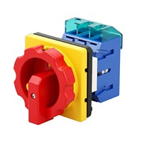 Interruptor Rotativo YiHe 20A 500V, 1NO1NC, Rotación de 90°, IP41, Plástico ABS + Contactos de Latón, Terminal de Tornillo, Control de Motor
