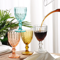 Gobelets en verre vintage Transparent, vert ambre, blanc, noir, rose, fumé, rouge, bleu, violet, cyan, bordeaux, couleur vin, pour location