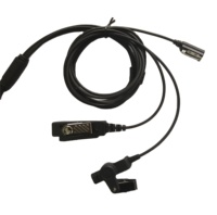 Écouteur à tube acoustique avec microphone pour radios bidirectionnelles