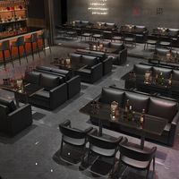 Vente en gros d'usine de housses de chaises et de tables de restaurant modernes, de canapés de bar et de KTV, personnalisation prise en charge